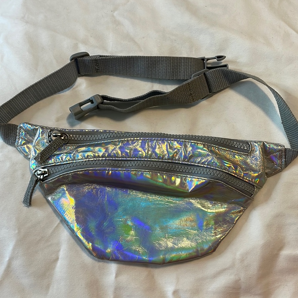 Iridescent fanny pack